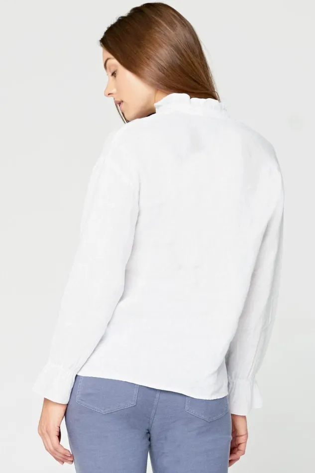 Lettuce Edge Blouse White Clothing XCVI ShirtsBlouses