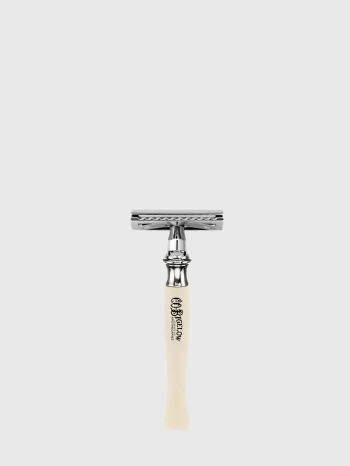 Lifestyle Mens Paul Stuart Double Edge Safety Razor White