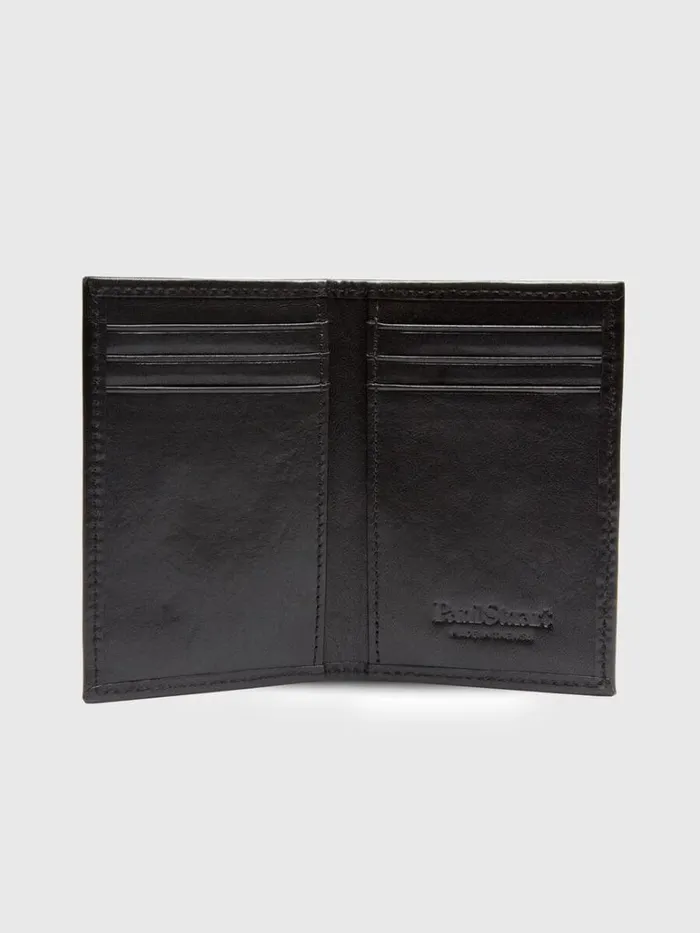 Lifestyle Mens Paul Stuart Vachetta Leather Card Case Black Lifestyle Mens Paul Stuart Vachetta Leather Card Case Black