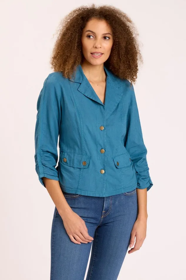 Linen Folksy Jacket Safe Harbor Clothing XCVI Jackets