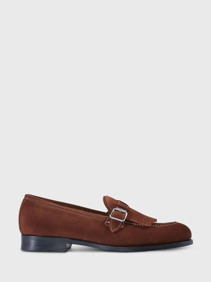 Loafers Mens Paul Stuart Bastion Suede Loafer Brown