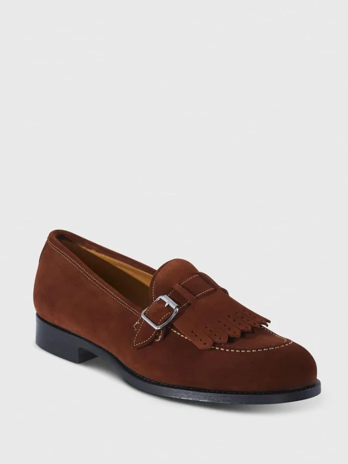 Loafers Mens Paul Stuart Bastion Suede Loafer Brown