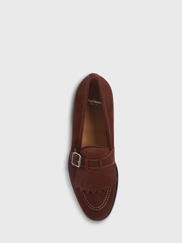 Loafers Mens Paul Stuart Bastion Suede Loafer Brown