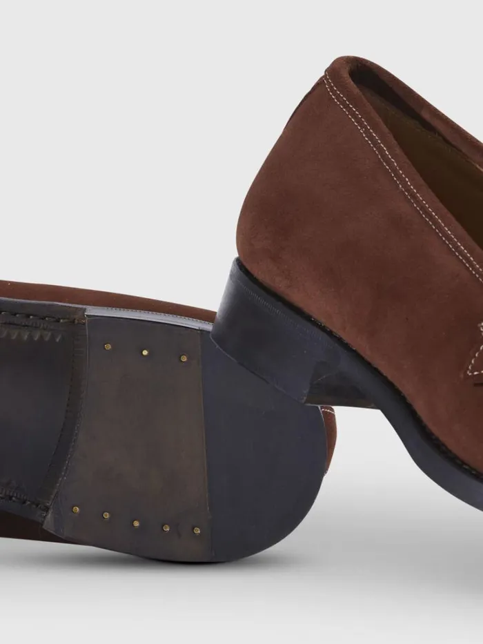 Loafers Mens Paul Stuart Bastion Suede Loafer Brown