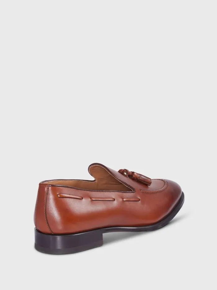 Loafers Mens Paul Stuart Bond Leather Tassel Loafer Black