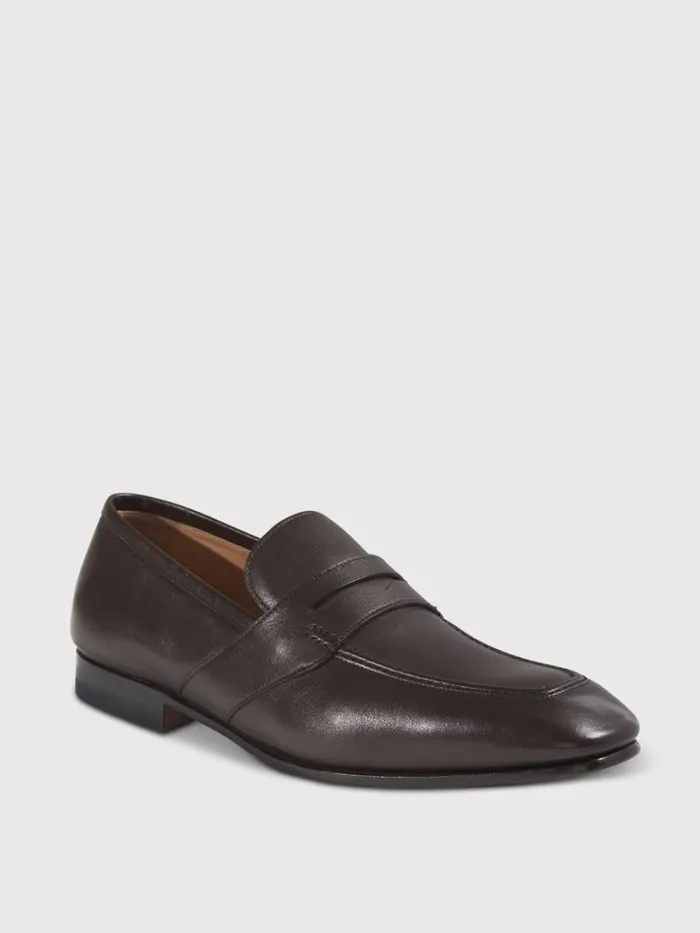 Loafers Mens Paul Stuart Chicago Leather Penny Loafer Dark Brown Loafers Mens Paul Stuart Chicago Leather Penny Loafer Dark Brown