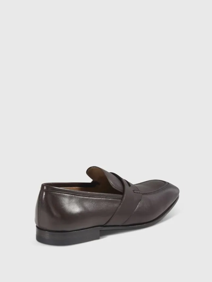 Loafers Mens Paul Stuart Chicago Leather Penny Loafer Dark Brown Loafers Mens Paul Stuart Chicago Leather Penny Loafer Dark Brown