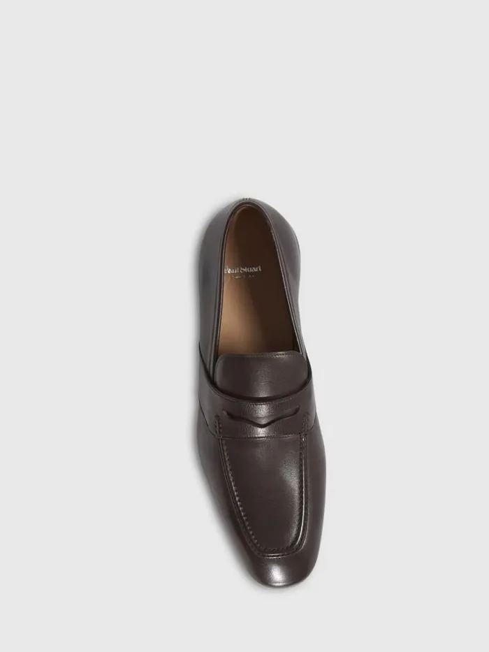 Loafers Mens Paul Stuart Chicago Leather Penny Loafer Dark Brown Loafers Mens Paul Stuart Chicago Leather Penny Loafer Dark Brown