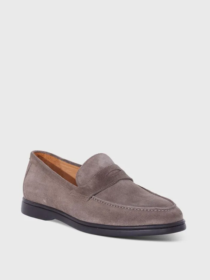 Loafers Mens Paul Stuart Hugo Suede Penny Loafer Cognac
