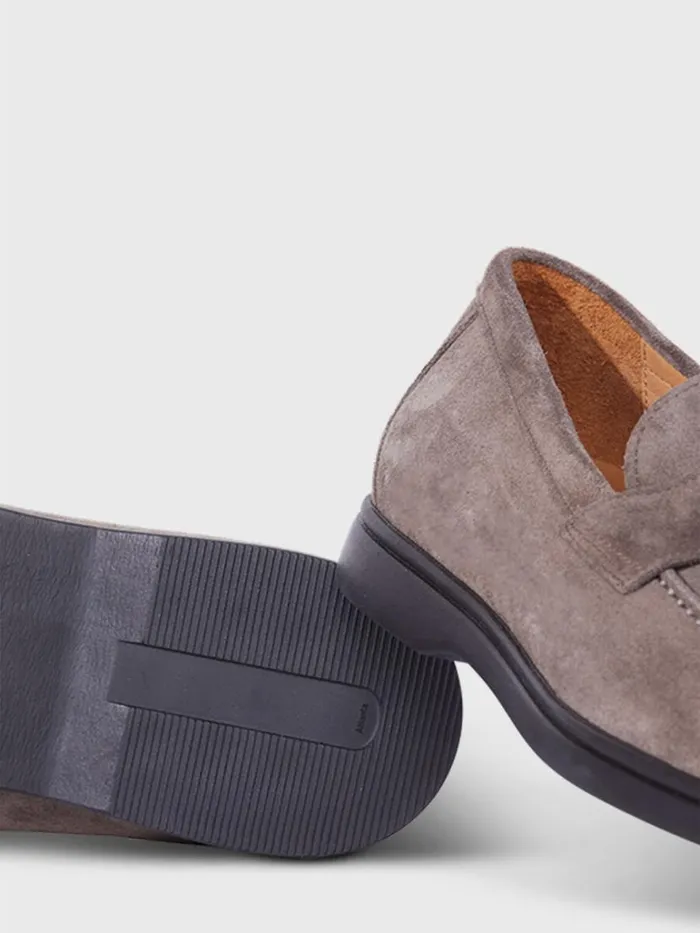 Loafers Mens Paul Stuart Hugo Suede Penny Loafer Cognac
