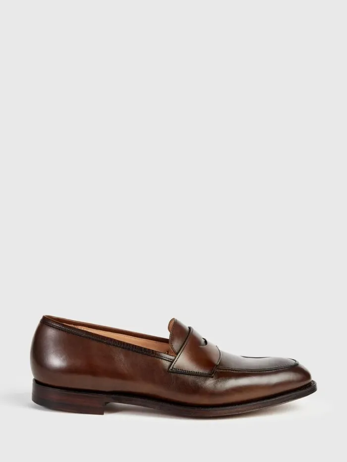 Loafers Mens Paul Stuart Rosebery Leather Penny Loafer Brown