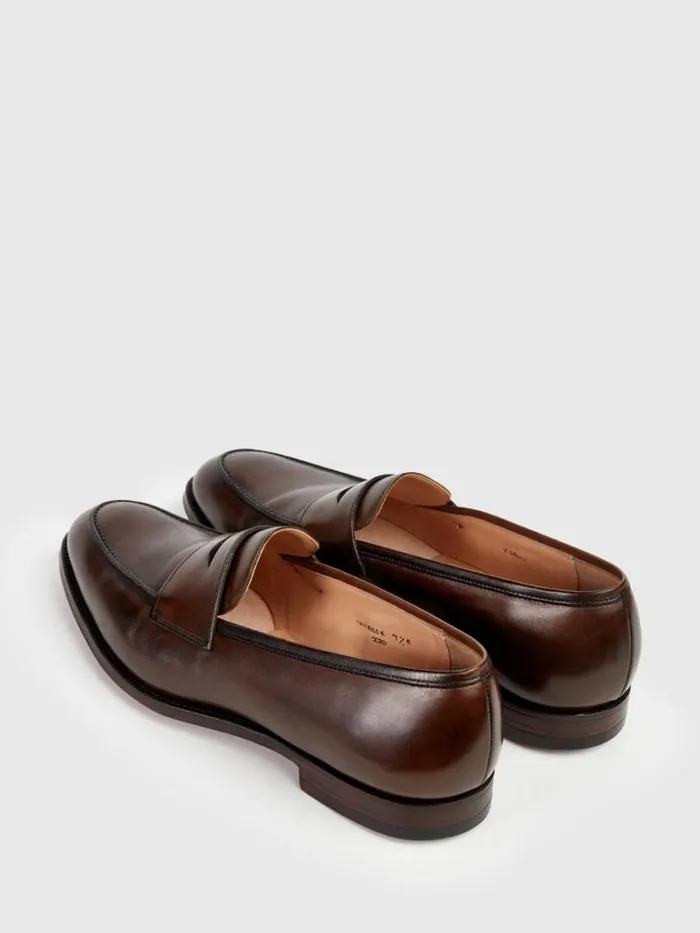 Loafers Mens Paul Stuart Rosebery Leather Penny Loafer Brown