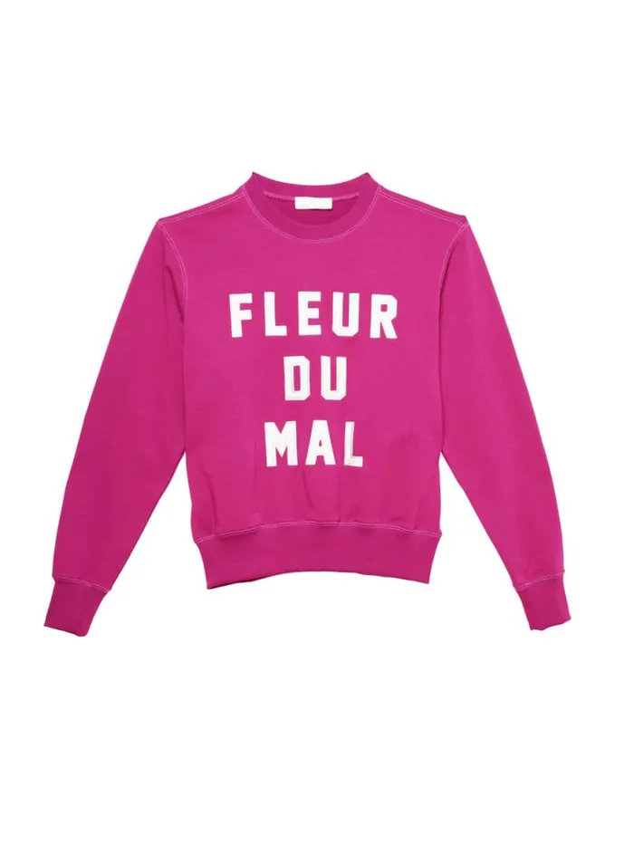 Long Sleeve LingerieClothing Fleur Du Mal Unisex Logo Sweatshirt Big Spender
