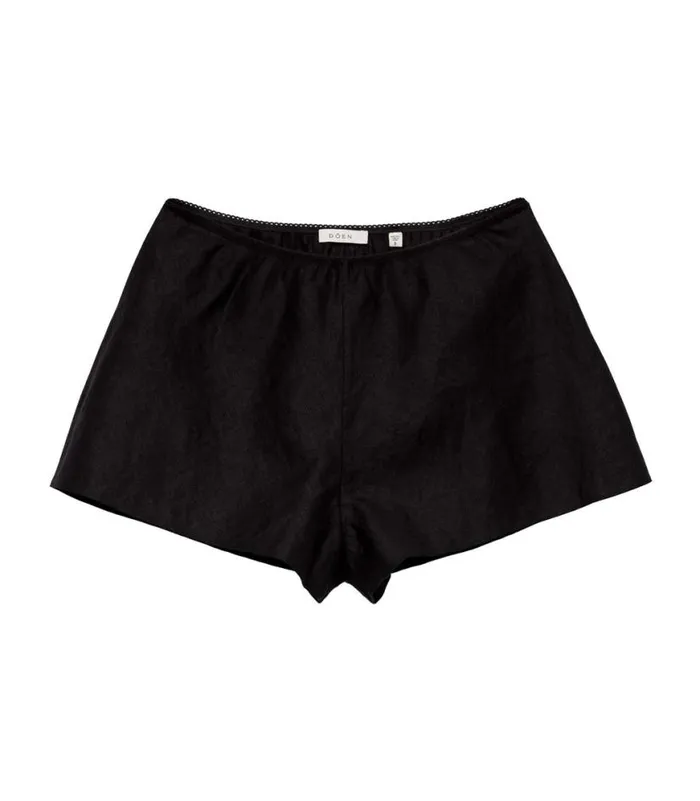 LOREN LINEN SHORT Black Shop DEN Pants and Shorts