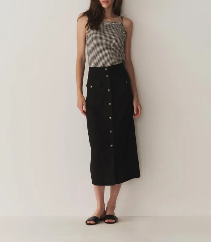LOURDES SKIRT Black Shop DEN Skirts