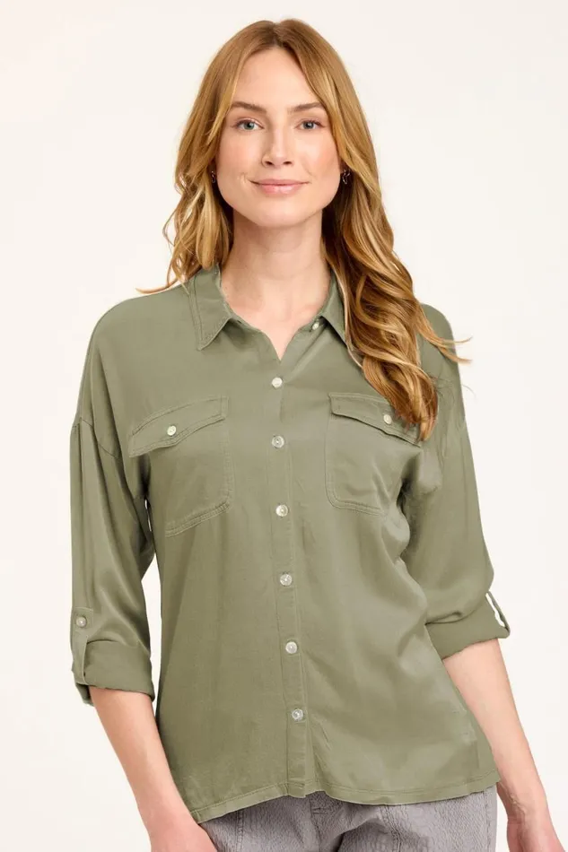 Ludolf ButtonUp Hillside Pigment Clothing XCVI ShirtsBlouses
