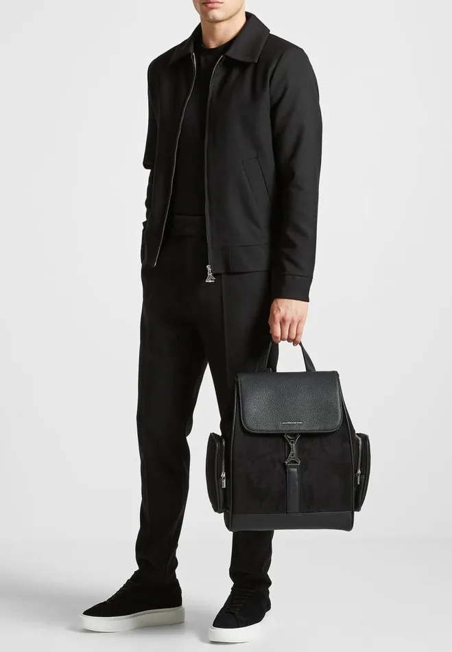 Manire De Voir Bags Manire De Voir Man Eiffel Clasp Backpack 8211 Black