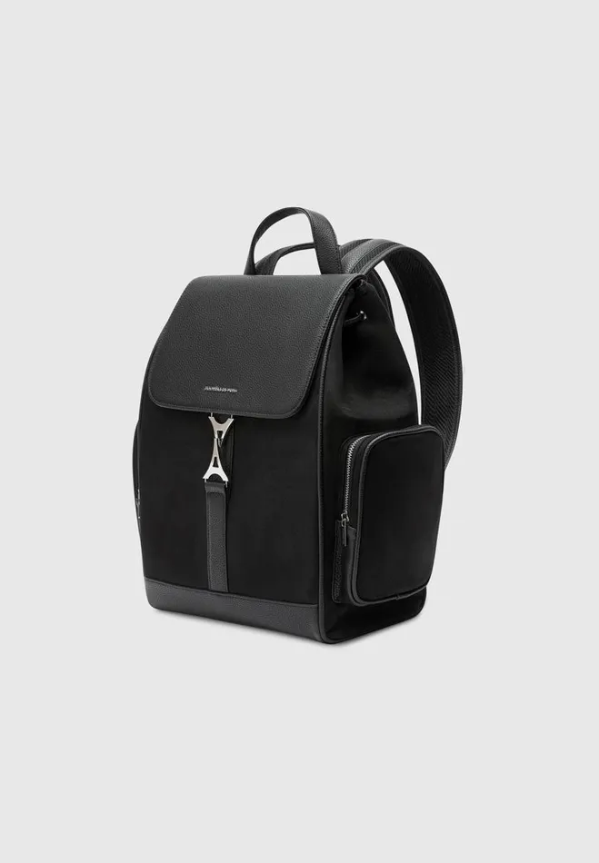 Manire De Voir Bags Manire De Voir Man Eiffel Clasp Backpack 8211 Black