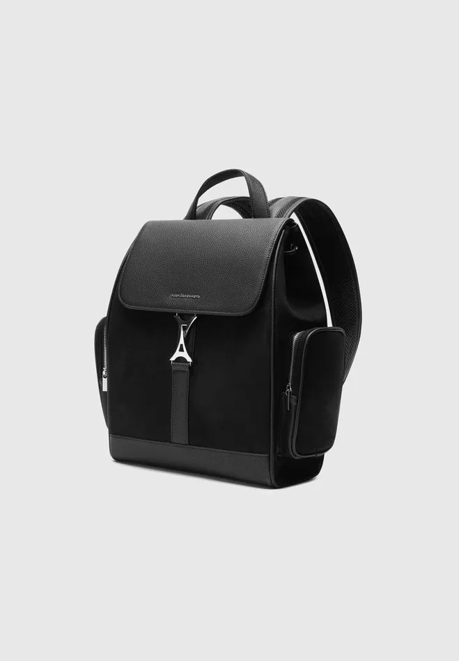 Manire De Voir Bags Manire De Voir Man Eiffel Clasp Backpack 8211 Black