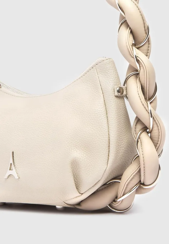 Manire De Voir Bags Manire De Voir Woman Chain Plaited Rope Handbag 8211 Beige