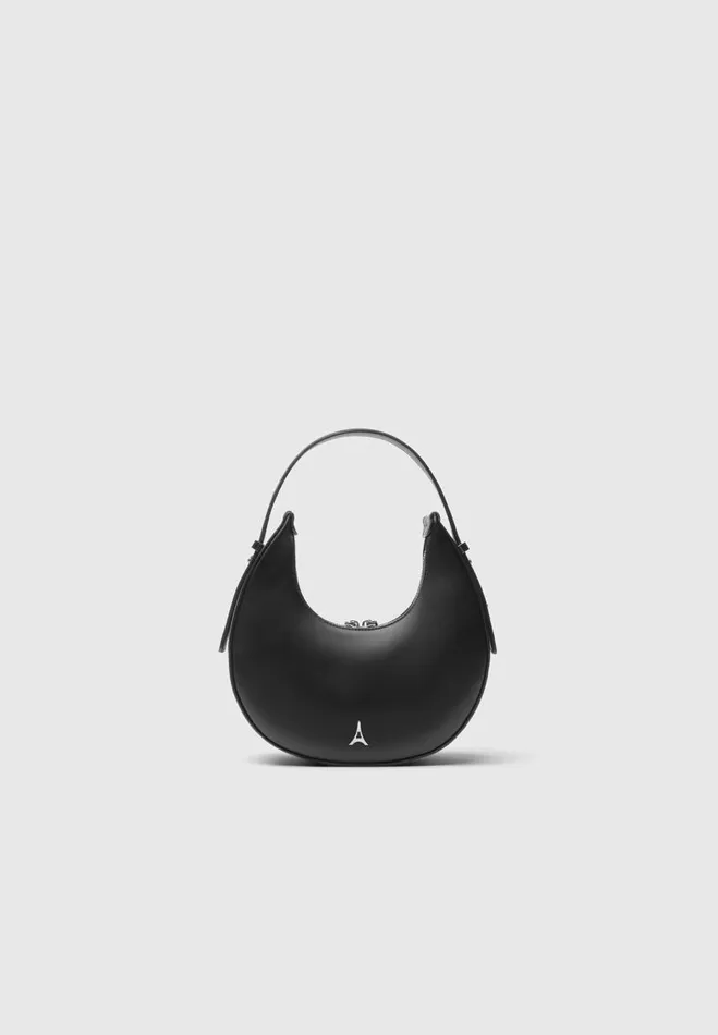 Manire De Voir Bags Manire De Voir Woman Round Vegan Leather Bag 8211 Black