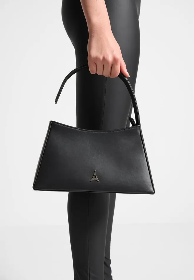 Manire De Voir Bags Manire De Voir Woman Vegan Leather Ghost Strap Bag 8211 Black