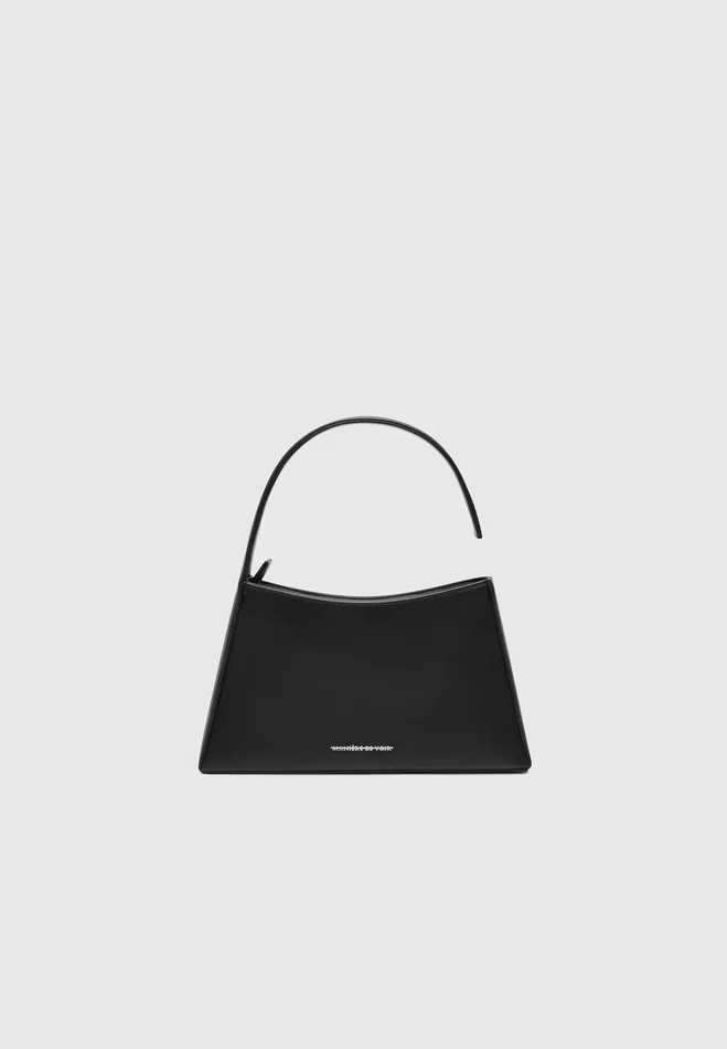 Manire De Voir Bags Manire De Voir Woman Vegan Leather Ghost Strap Bag 8211 Black