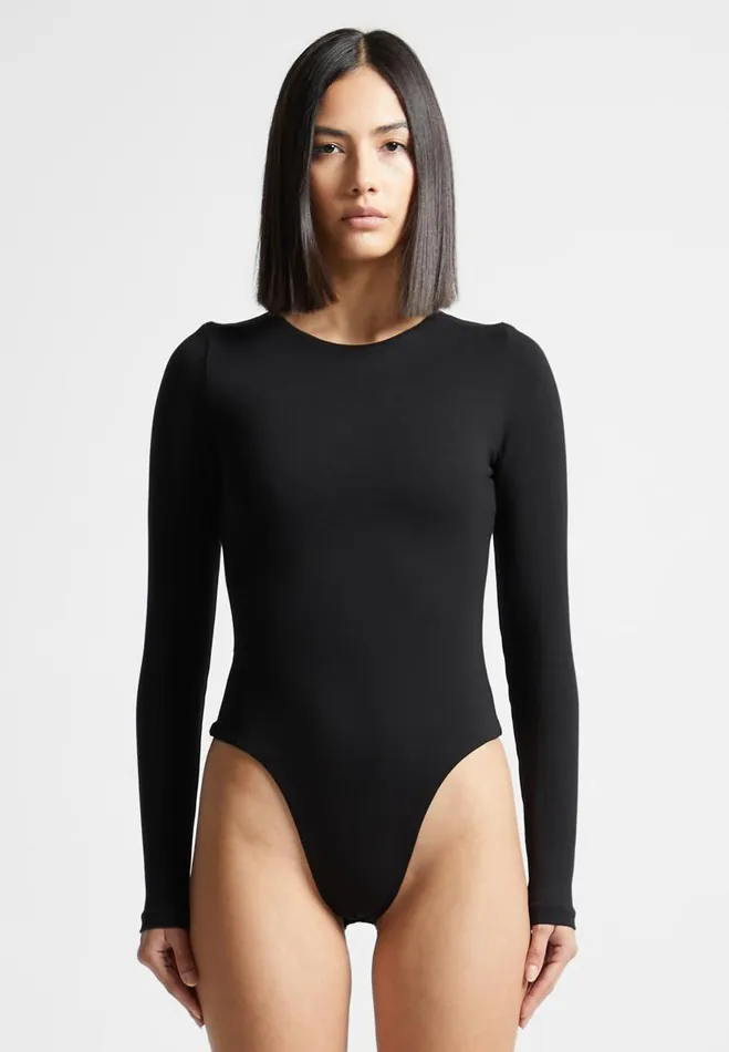 Manire De Voir Bodysuits Manire De Voir Woman ternelle Long Sleeve Bodysuit 8211 Black Manire De Voir Bodysuits Manire De Voir Woman ternelle Long Sleeve Bodysuit 8211 Black