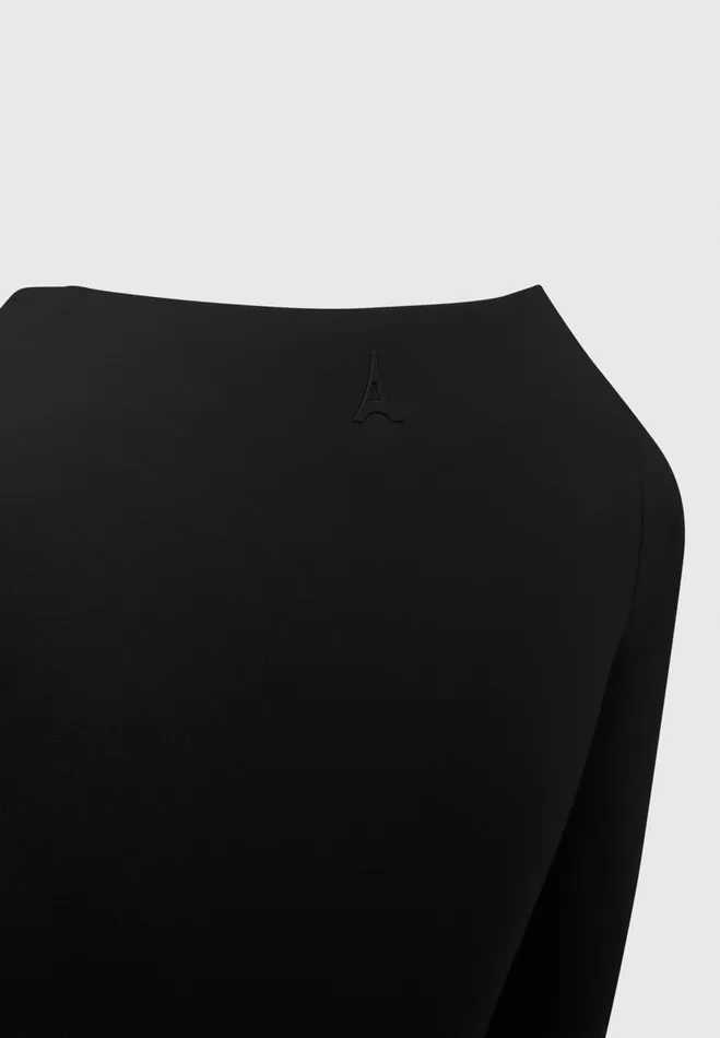 Manire De Voir Bodysuits Manire De Voir Woman ternelle Long Sleeve Bodysuit 8211 Black