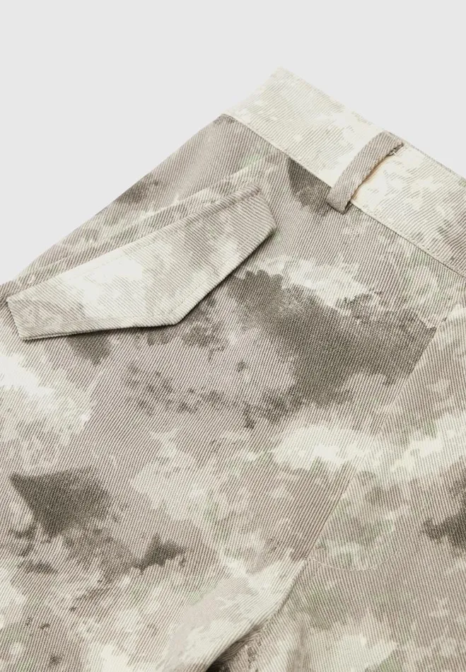 Manire De Voir Cargo Pants and Joggers Manire De Voir Woman High Waisted Camo Cargo Pants 8211 Grey