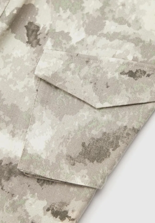 Manire De Voir Cargo Pants and Joggers Manire De Voir Woman High Waisted Camo Cargo Pants 8211 Grey