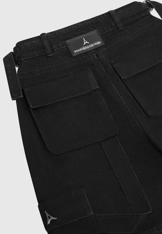 Manire De Voir Cargo Pants and Joggers Manire De Voir Woman Mid Rise Cargo Pants 8211 Black