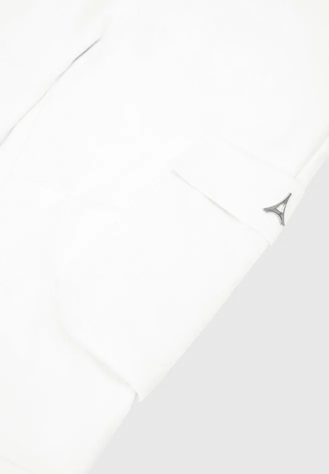 Manire De Voir Cargo Pants and Joggers Manire De Voir Woman Mid Rise Cargo Pants 8211 White