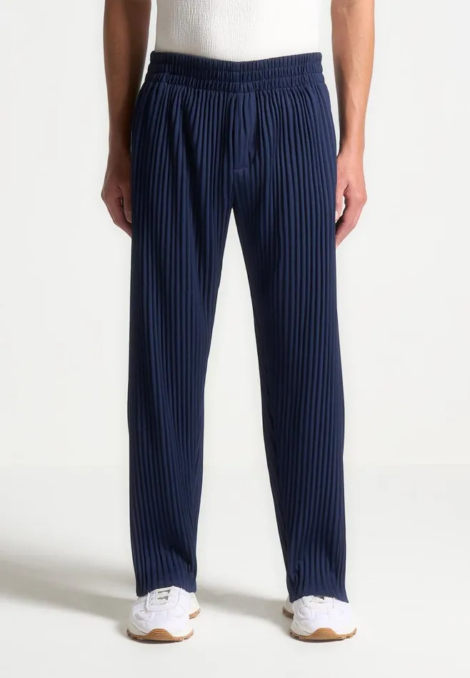 Manire De Voir Casual CoOrds Manire De Voir Man Pleated Trousers 8211 Navy