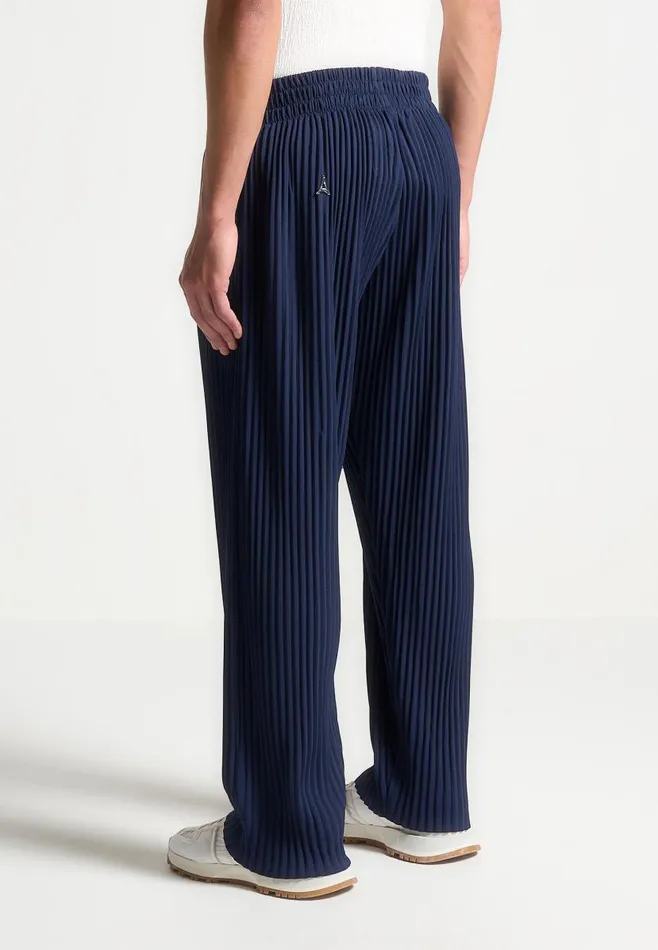Manire De Voir Casual CoOrds Manire De Voir Man Pleated Trousers 8211 Navy