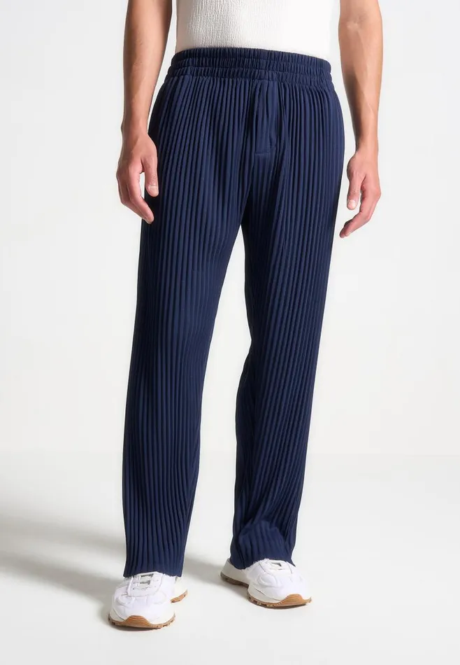 Manire De Voir Casual CoOrds Manire De Voir Man Pleated Trousers 8211 Navy