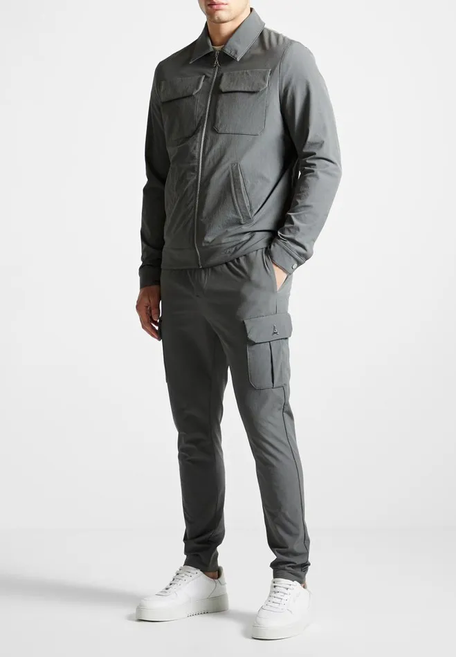 Manire De Voir Casual Trousers Manire De Voir Man Technical Cargo Pants 8211 Charcoal Grey Manire De Voir Casual Trousers Manire De Voir Man Technical Cargo Pants 8211 Charcoal Grey