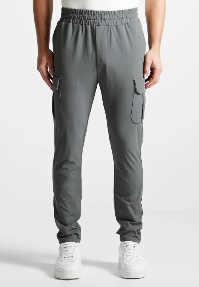 Manire De Voir Casual Trousers Manire De Voir Man Technical Cargo Pants 8211 Charcoal Grey