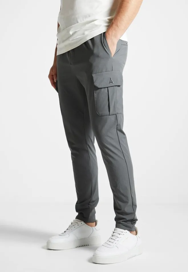 Manire De Voir Casual Trousers Manire De Voir Man Technical Cargo Pants 8211 Charcoal Grey