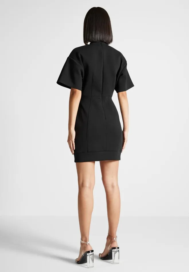 Manire De Voir Dresses Manire De Voir Woman Corset TShirt Dress 8211 Black