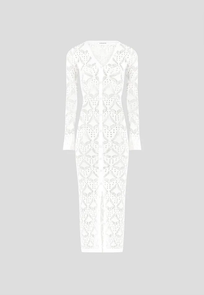 Manire De Voir Dresses Manire De Voir Woman Knit Longline Cover Up Cardigan 8211 Off White