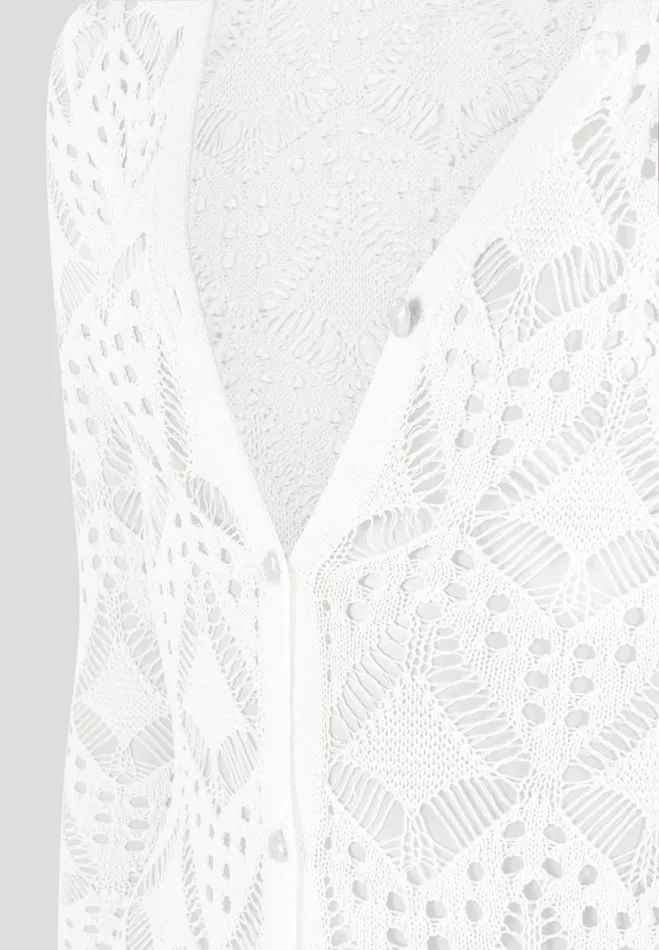 Manire De Voir Dresses Manire De Voir Woman Knit Longline Cover Up Cardigan 8211 Off White