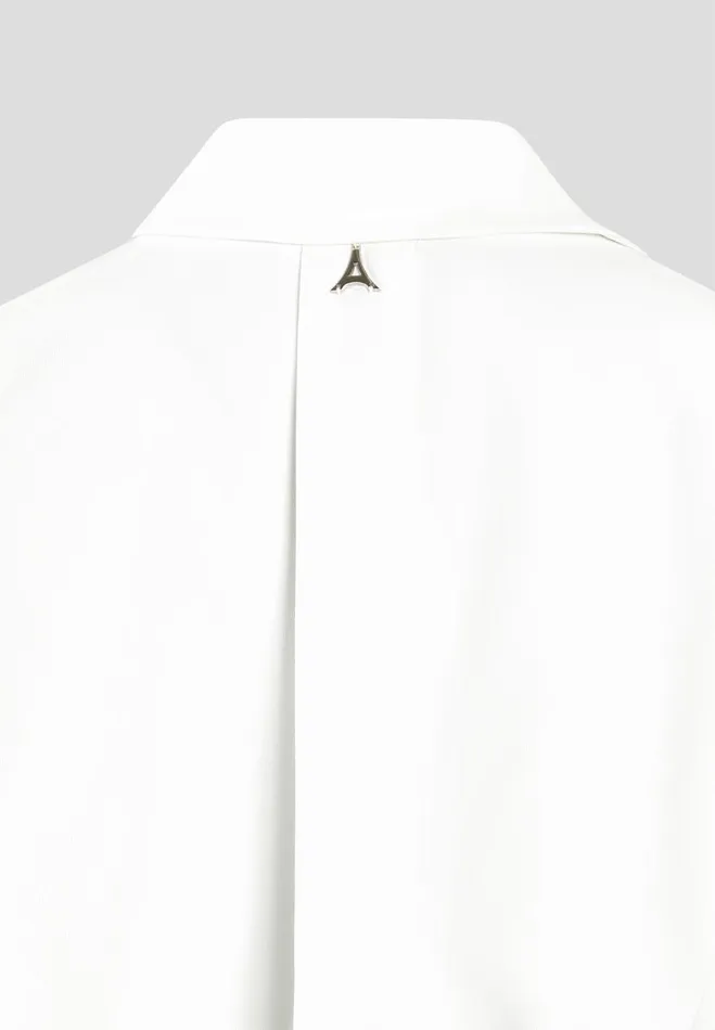 Manire De Voir Dresses Manire De Voir Woman Pinstripe Skirt Shirt Dress 8211 WhiteBeige