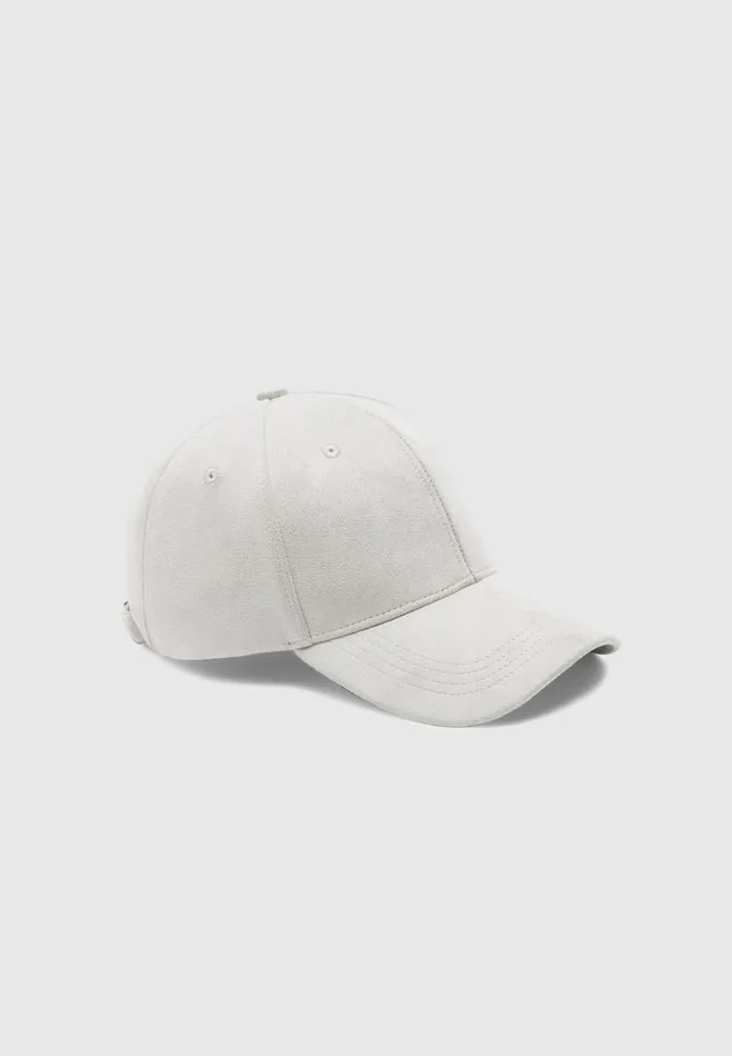 Manire De Voir Hats Manire De Voir Man Vegan Suede Cap 8211 Stone