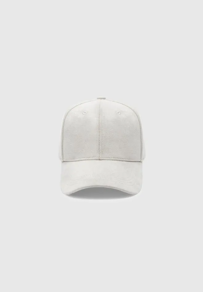 Manire De Voir Hats Manire De Voir Man Vegan Suede Cap 8211 Stone