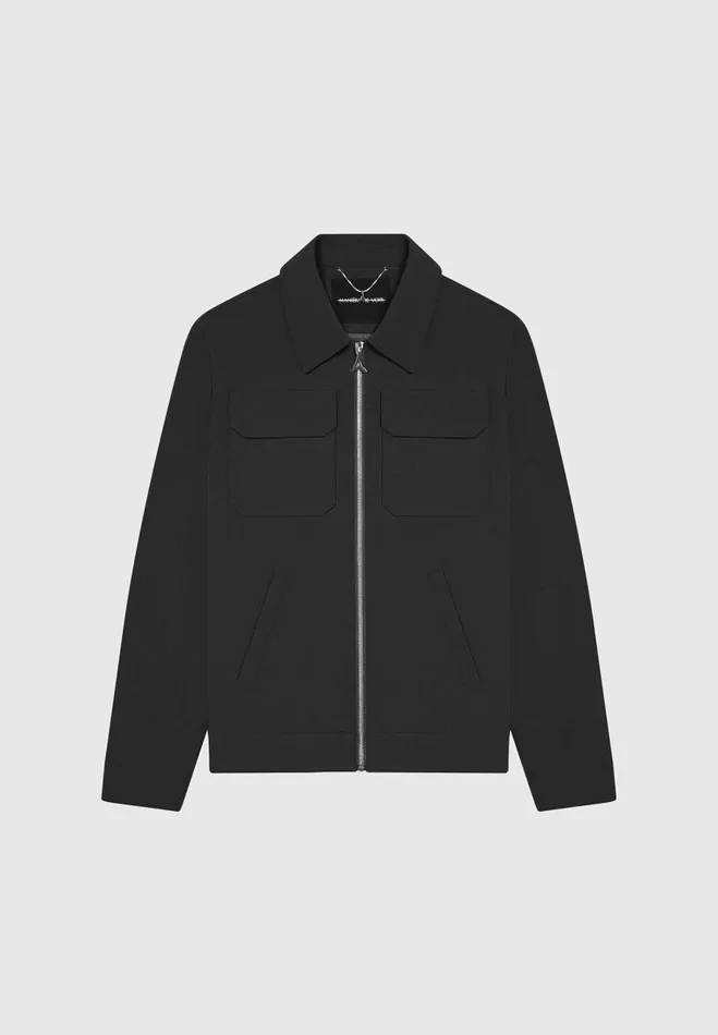 Manire De Voir Jackets Manire De Voir Man Technical Cargo Jacket 8211 Black