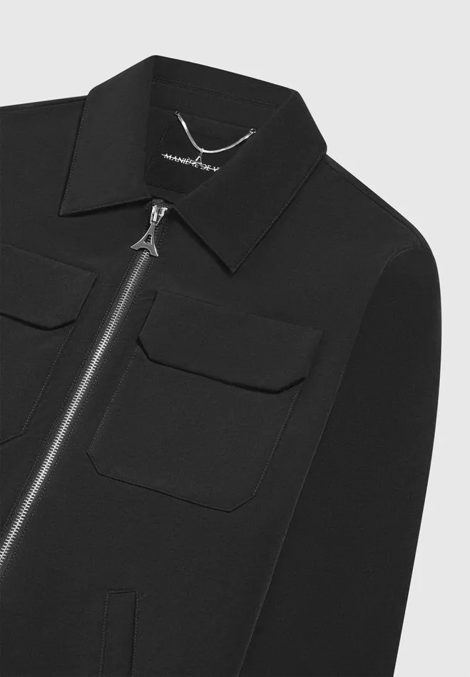 Manire De Voir Jackets Manire De Voir Man Technical Cargo Jacket 8211 Black