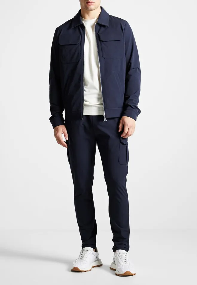 Manire De Voir Jackets Manire De Voir Man Technical Cargo Jacket 8211 Navy