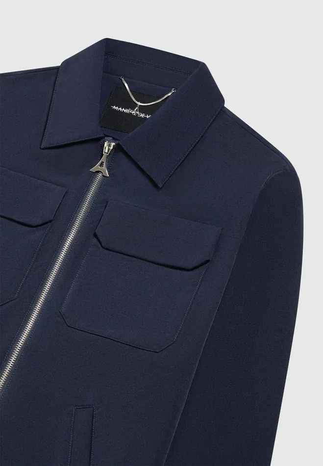 Manire De Voir Jackets Manire De Voir Man Technical Cargo Jacket 8211 Navy