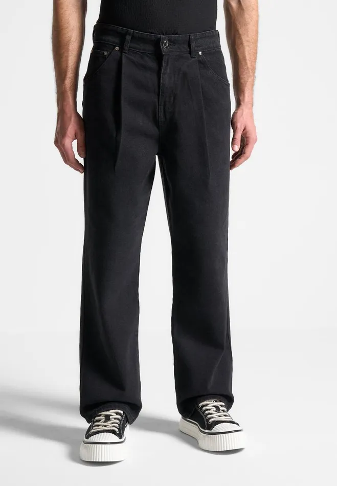 Manire De Voir Jeans Manire De Voir Man Pleated Jeans 8211 Washed Black